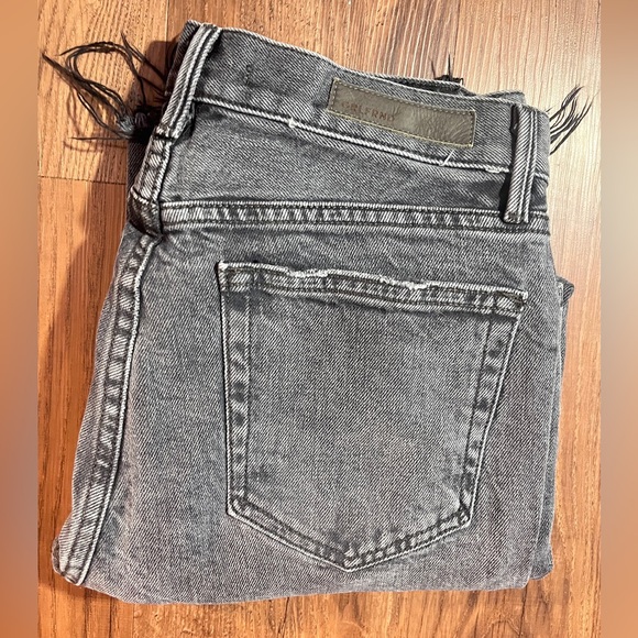 GRLFRND Tatum Womens Straight Leg Crop Jeans Size 28 Midnight